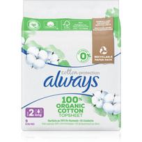 Always Cotton Protection Long paketai be kvapiųjų medžiagų 9 vnt.