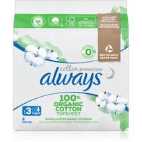 Always Cotton Protection Night paketai be kvapiųjų medžiagų 8 vnt.