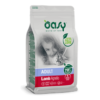 Oasy Adult Cat Lamb sausas maistas su ėriena katėms, 1.5 kg