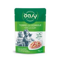Oasy More Love guliašas su tunu ir moliuskais katėms, 70 g