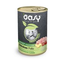 Oasy Grain Free Adult Medium & Large Chicken konservai su vištiena šunims, 400 g