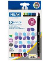 Dvipusiai flomasteriai MILAN BICOLOR, 20 spalvų