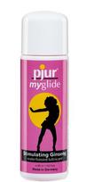 Vandens pagrindo lubrikantas su ženšeniu "Pjur My Glide" - 30 ml (galima rinktis talpą)