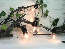 Terasų elektrinė girlianda PARTY BULBS, IP44, 10LED, šiltai baltos sp, elementai 4xAA neįeina, 3,6m