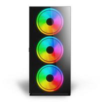 SAVIO PC Case Prime X1 ARGB Glass Juoda