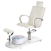 Pedikiūro krėslas su pėdų vonele PEDICURE CHAIR PROFESSIONAL HYDRAULIC WHITE