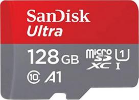 Memory card MICRO SDHC 128GB UHS-I, red/grey SDSQUAB-128G-GN6IA | 619659200022