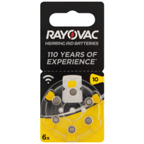 Klausos aparatų baterijos Rayovac Special 10, 6 vnt.