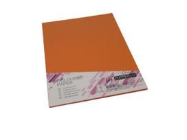 Spalvotas kartonas College A4 20 lapų, 160g/m2, oranžinės spalvos OR43