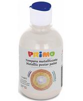 Guašas PRIMO, baltos metalizuotos spalvos, 300 ml