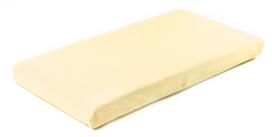 Sensillo  paklodė su guma jersey, geltona, 120*60, 2206