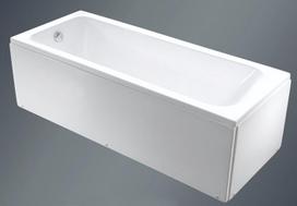 Akrilinė vonia CORAL-150, su kojomis, 1500 x 700 x 550 mm, balta