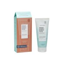 Cukraus šveitiklis kūno ir galvos odos priežiūrai Voesh Shower & Empower Sugar Scrub Bubble Wash Clean Ocean VBS107CLN, 210 g.