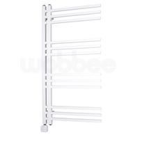 Elektrinis rankšluosčių džiovintuvas WOBBEE FLINT WHITE 50x100cm baltas kairinis su tenu paslėptu montavimu