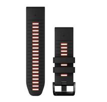 Garmin QuickFit 26 Laikrodžio dirželis, Juoda/liepsnos raudona