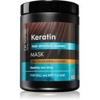 Dr. Santé Keratin giliai valanti regeneruojamoji ir maitinamoji kaukė lūžinėjantiems ir gyvybingumą praradusiems plaukams 1000 ml