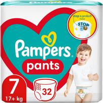 Pampers Pants Size 7 vienkartinės sauskelnės-kelnaitės 17+ kg 32 vnt.