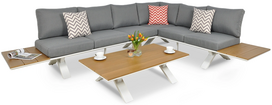 Lauko baldų komplektas SORRENTO WOOD, White