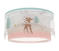 Dalber 61276 - Vaikiškas lubinis šviestuvas LOVING DEER 2xE27/15W/230V