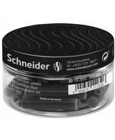 Rašalo kapsulės SCHNEIDER, plastikiniame indelyje, juodos, 30 vnt.