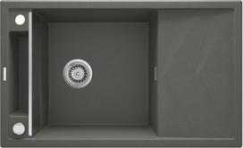 Deante granitinė virtuvinė plautuvė su magnetais Deante Magnetic ZRM T113, Anthracite