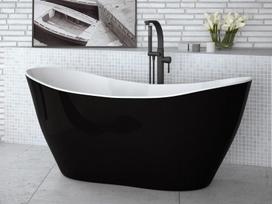 Vonia Besco Viya Black&White 160, su Klik-klak Black valomu iš viršaus