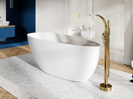 Vonia Besco Goya Matt White 170, su Klik-klak Chrome