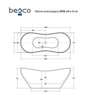 Vonia Besco Viya Black&White 170, su Klik-klak Chrome