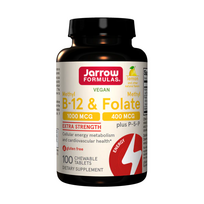 Jarrow Formulas Methyl B-12 & Methyl Folate 100 lozenges