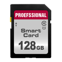 128GB SD tipo atminties kortelė - juoda