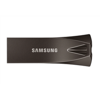SAMSUNG BAR Plus USB flash drive Type-A 128GB 400MB/s read 110MB/s write resistant USB 3.1 Titan Gray with key ring