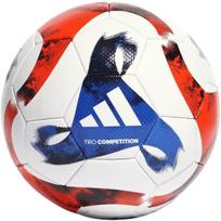 Adidas Tiro Competition futbolo kamuolys balta-mėlyna-raudona