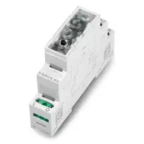 BleBox SwitchBox DIN 1 kanalo 16A Wifi išmanioji relė and DIN bėgelio
