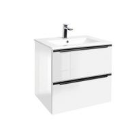 Vonios spintelė NATUREL NOBIA su praustuvu baltos spalvos 60cm