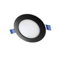 Įleidžiama LED panelė SPECTORLIGHT, 6 W, 4000 K, 520 lm, apvali f., juodos sp., Ø12 x h2,4 cm