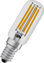 Šaldytuvo/gartraukio LED lemputė OSRAM T26 55, E14, 4,9W, 2700K, 230V, 730lm, filamentinė, skaidri