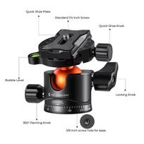 36mm Tripod Ball Head 360 Degree Rotating Panoramic for monopod