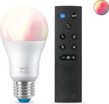 WiZ Smart LED bulb Wi-Fi BLE 8W(60W), A60 E27 2200-6500 (RGB) 806Lm, 1pc + remote 929002451231 | 8719514551091