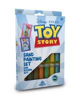 RED CASTLE spalvoto smėlio piešimo rinkinys TOY STORY, 2 trafaretai