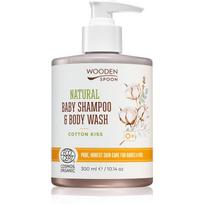 WoodenSpoon Natural šampūnas ir dušo želė vaikams „Du viename“ 300 ml