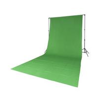 Quadralite žalias tekstilinis fonas 2,85x6m