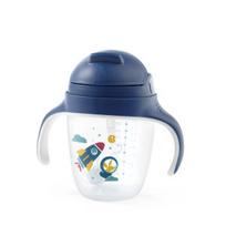 BabyOno 1464/02 Puodelis su silikoniniu snapeliu 240ml