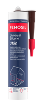 Universalus rūgštinis silikonas PENOSIL Universal Silicone  315c, rudas, 280 ml