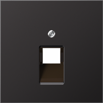 Metal centre plate 1xIAE/UAE, 1x8 Pole, dark aluminium, LS AL2969-1UAD | 4011377140028