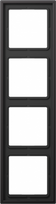Frame 4-gang, dark aluminium, LS990 AL2984D | 4011377140127