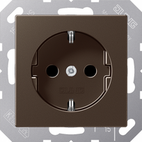 Socket outlet, 16A/250V, mocha, A500 A1520MO | 4011377112438