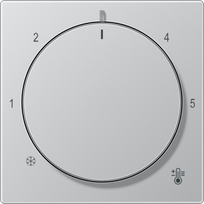 Centre plate for thermostat, aluminium, A range A1749BFAL | 4011377195097