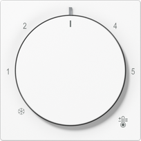 Centre plate for thermostat, white, A range A1749BFWW | 4011377195141