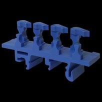 BB1 Blue, Brass bar DIN rail adapter MAD0001N21 | 4744397020840