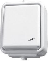 Switch, surface, IP44, 10A/250V, Cedar W0403030121 | 5904093006404